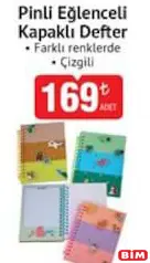 STUDİ PİNLİ EĞLENCELİ KAPAKLI DEFTER ÇİZGİLİ